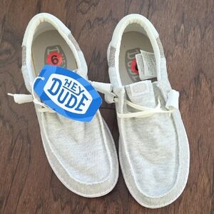 Hey Dude Mens Wally Stitch Optic White